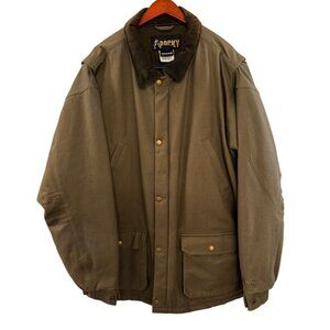 Rocky Work Canvas Coat Mens 3XL Smoke Green Insulated Collared Waterproof